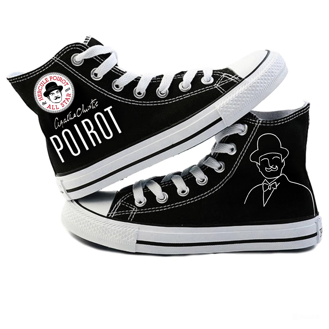 Hercule Poirot High Top Shoes 1 Hercule Poirot High Top Shoes