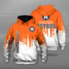 Houston Astros 1 Hoodie Zip Hoodie 3D