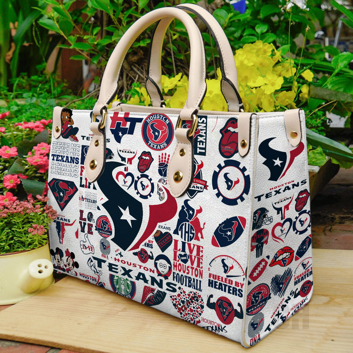 Houston Texans Leather Handbag 1 Houston Texans Leather Handbag