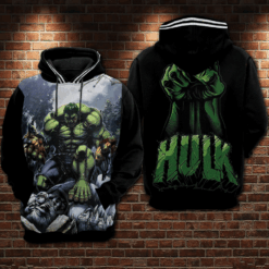Hulk Marvel 01 Hoodie Zip Hoodie 3D