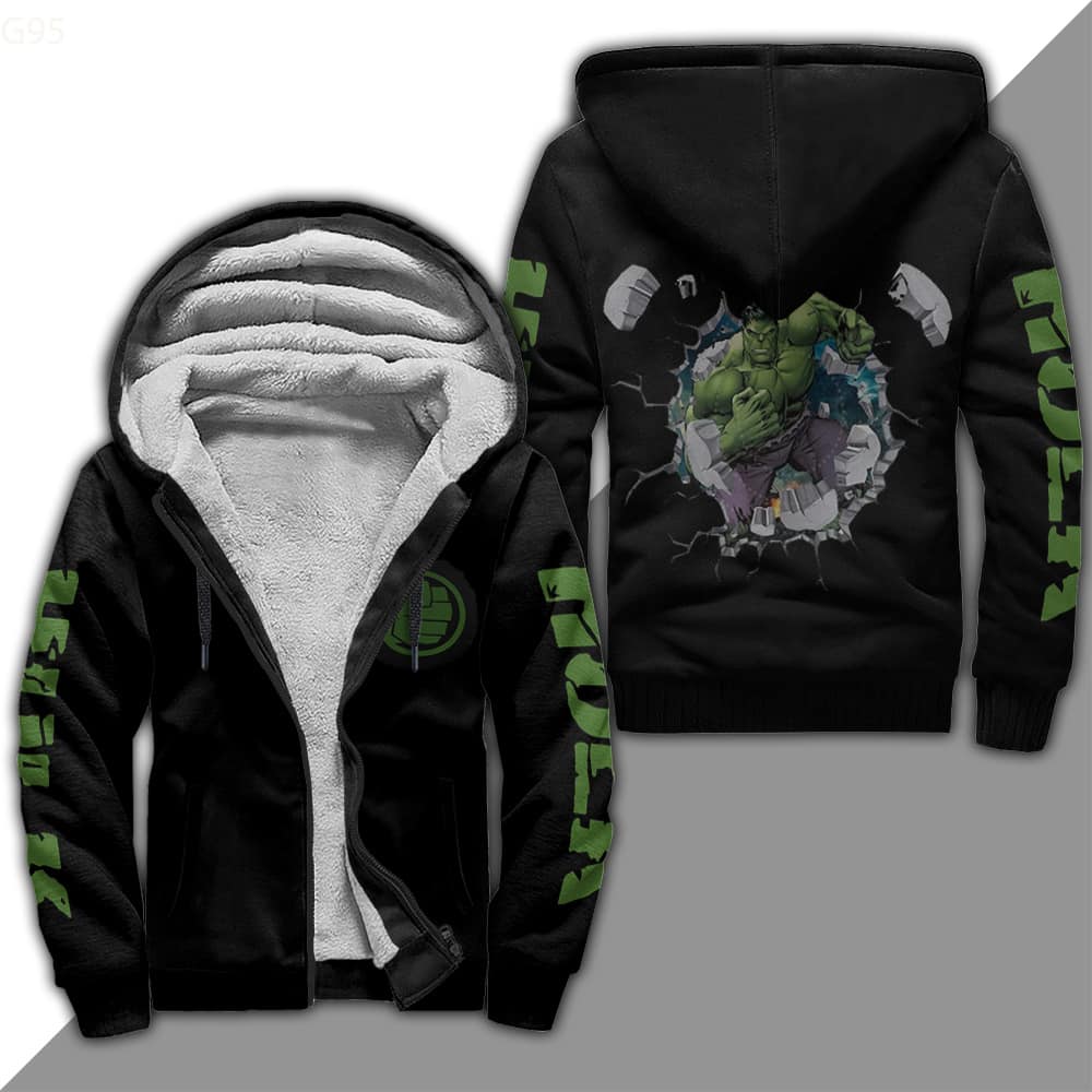Hulk Marvel A1 Fleece Jacket 1 Hulk Marvel A1 Fleece Jacket