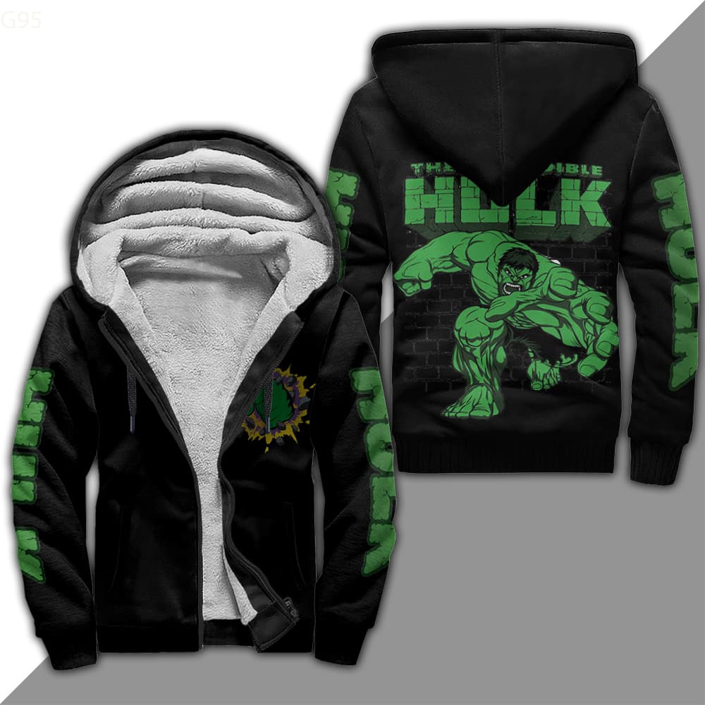 Hulk Marvel Fleece Jacket 1 Hulk Marvel Fleece Jacket