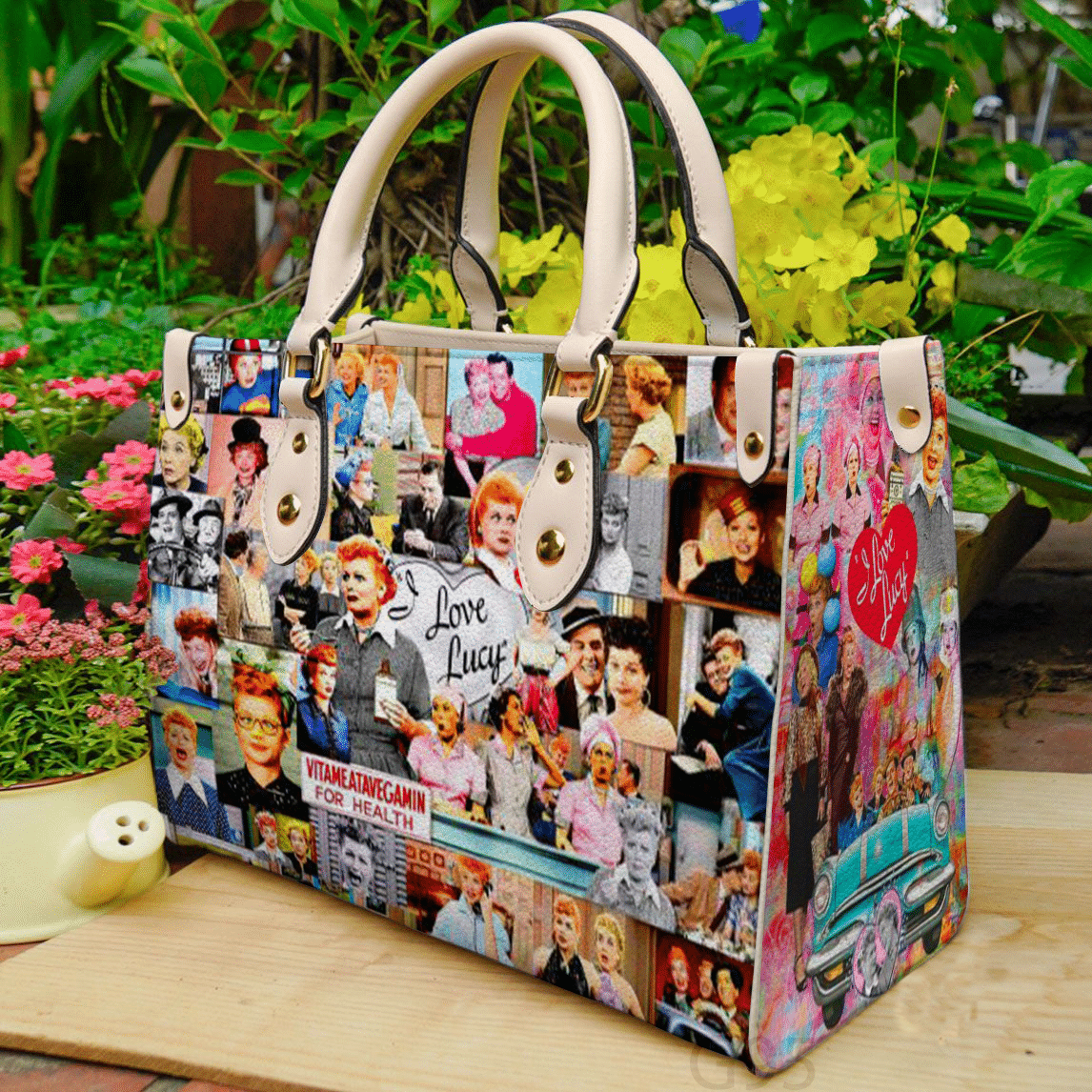 I Love Lucy 1 Leather Handbag 1 I Love Lucy 1 Leather Handbag