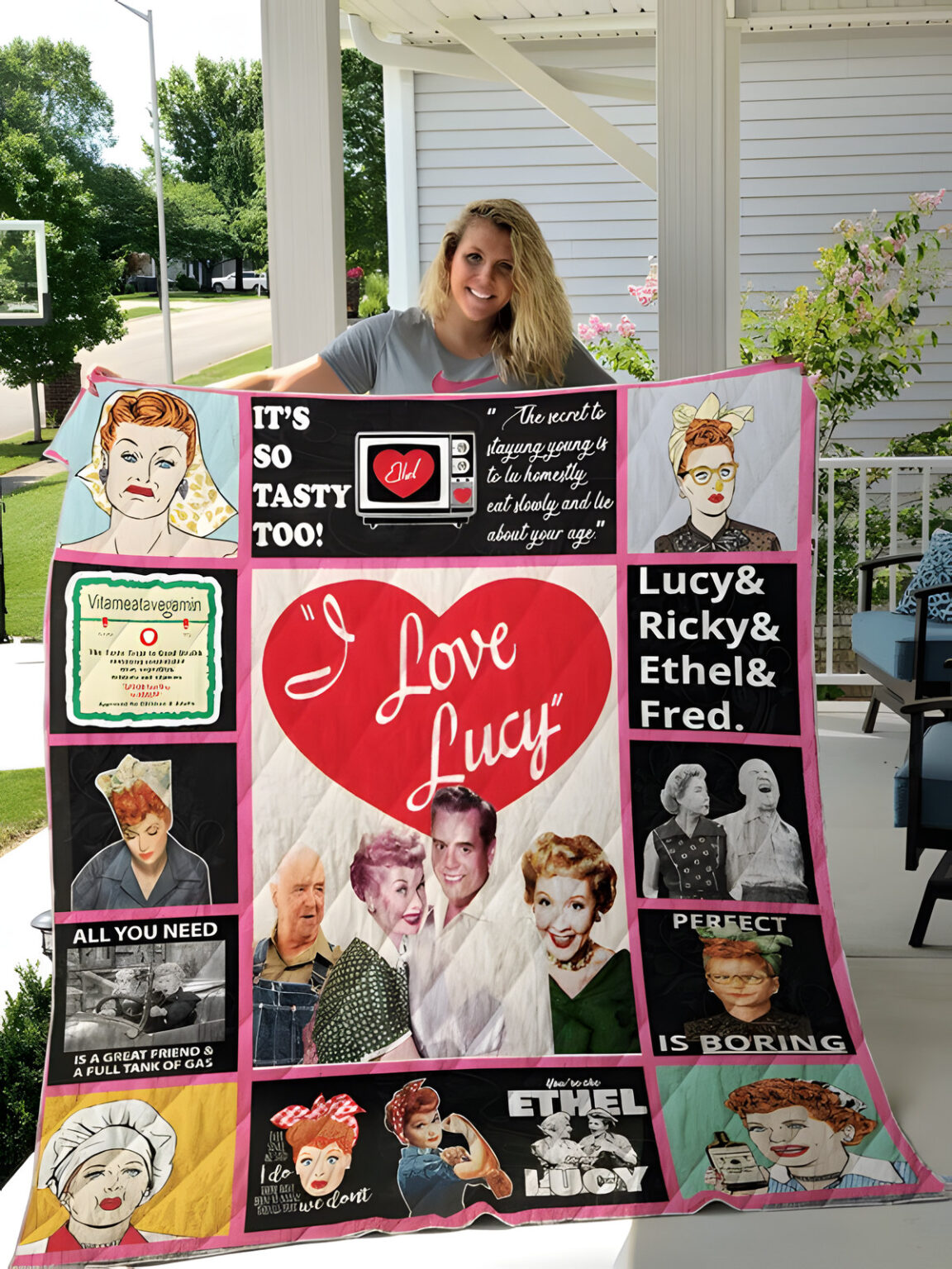 I Love Lucy 2 Blanket 1 I Love Lucy 2 Blanket