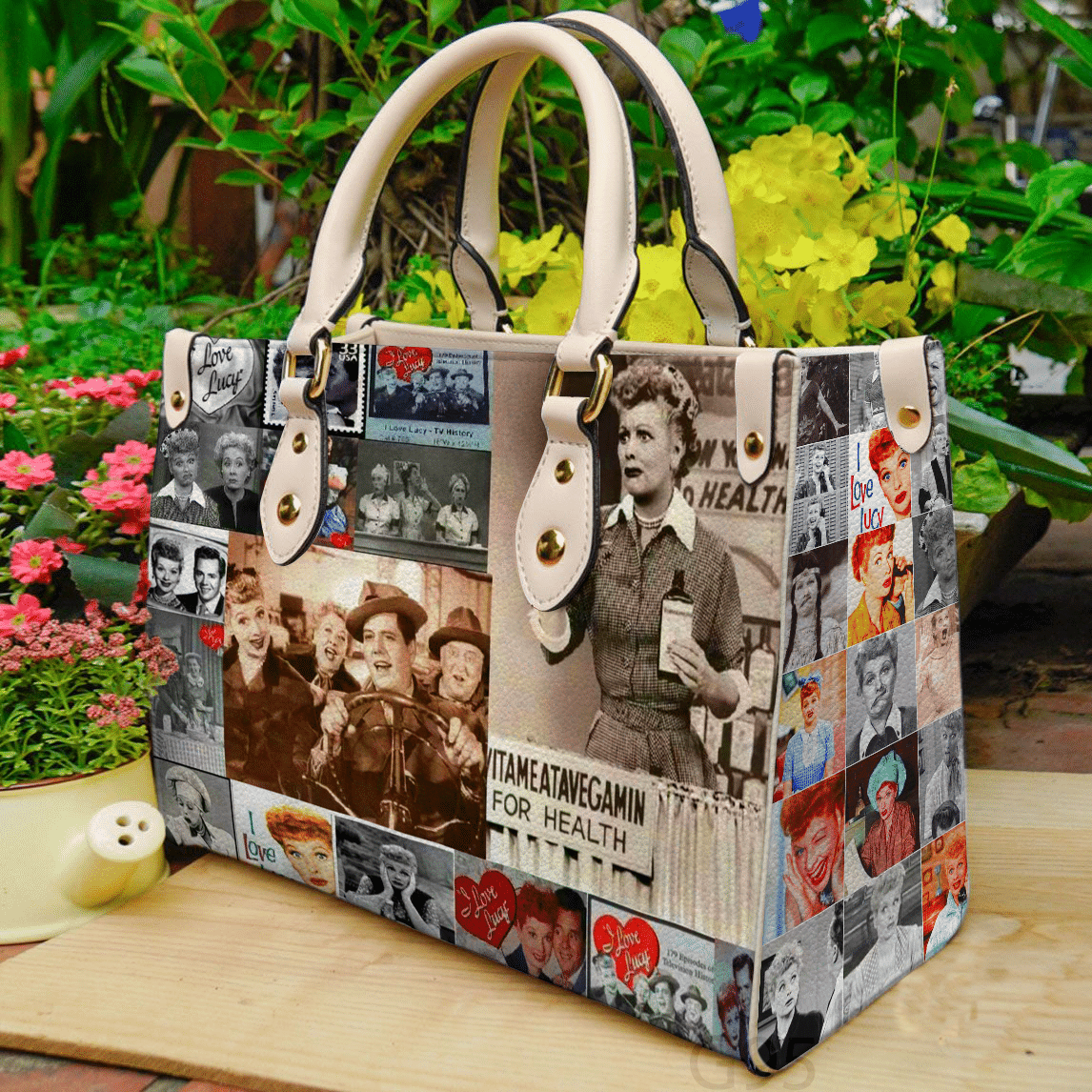 I Love Lucy 3 Leather Handbag 1 I Love Lucy 3 Leather Handbag