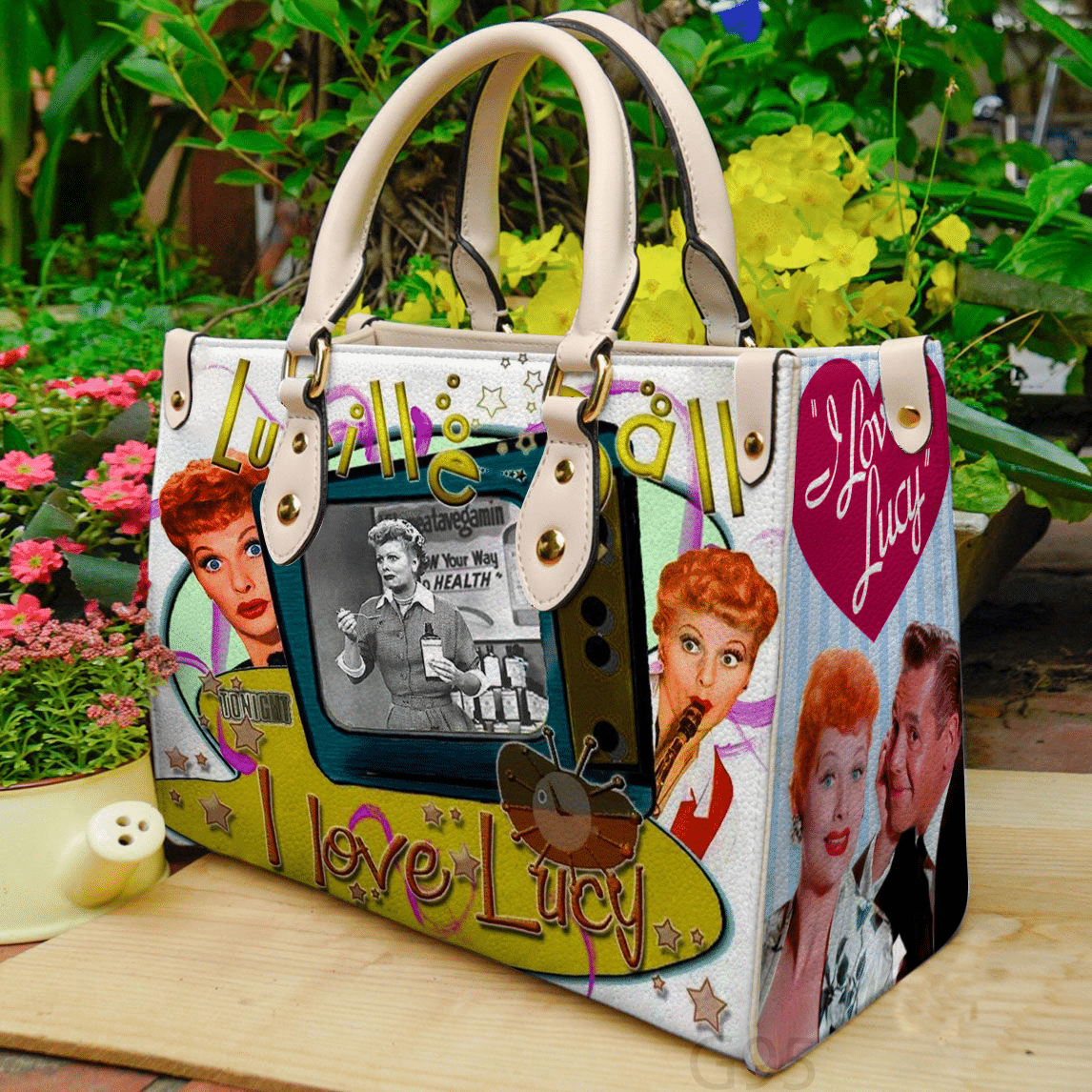 I Love Lucy G00 Leather Handbag 1 I Love Lucy G00 Leather Handbag