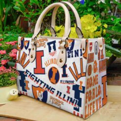 Illinois Fighting Illini Leather Handbag