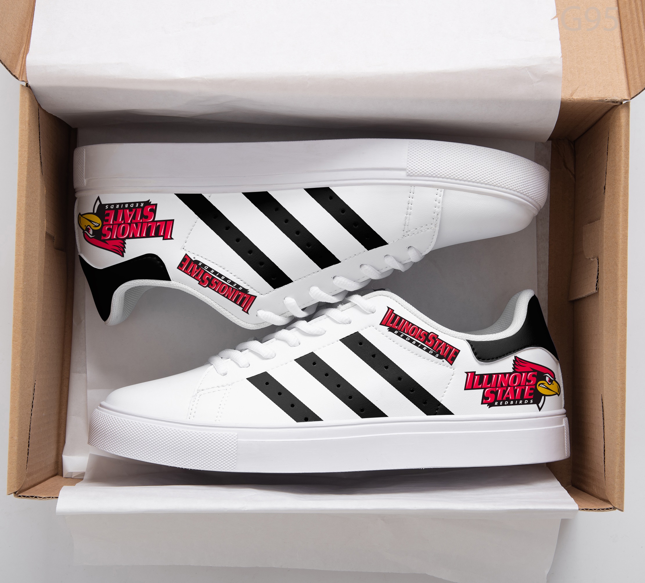 Illinois State Redbirds Stan Smith Shoes 1 Illinois State Redbirds Stan Smith Shoes