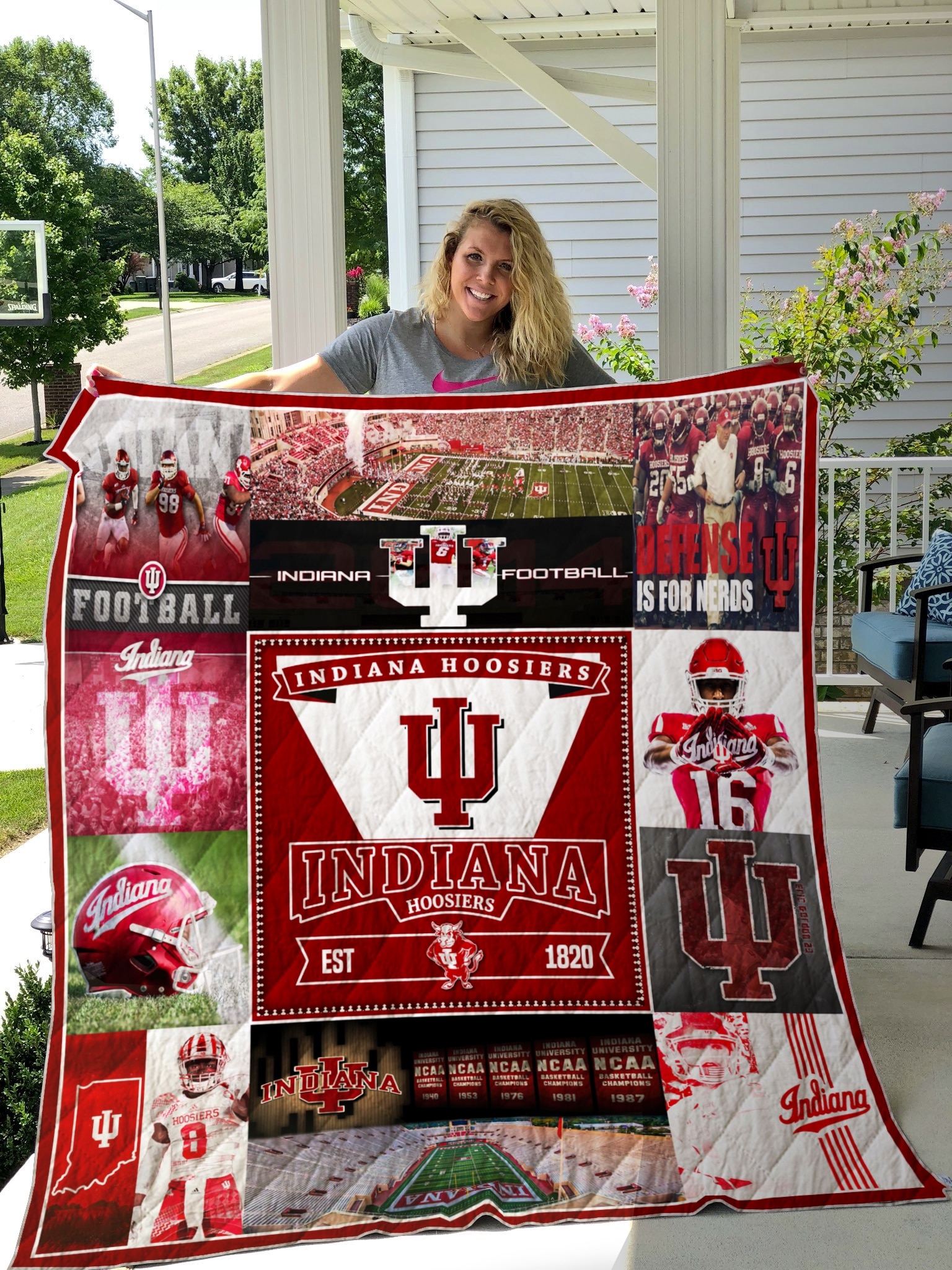 Indiana Hoosiers Blanket 1 Indiana Hoosiers Blanket