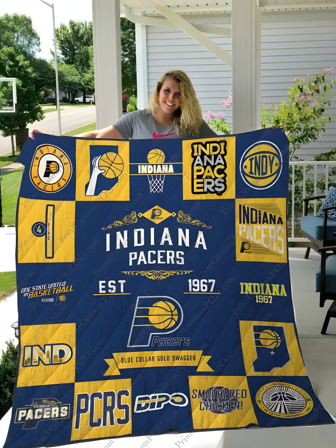 Indiana Pacers Blanket 1 Indiana Pacers Blanket