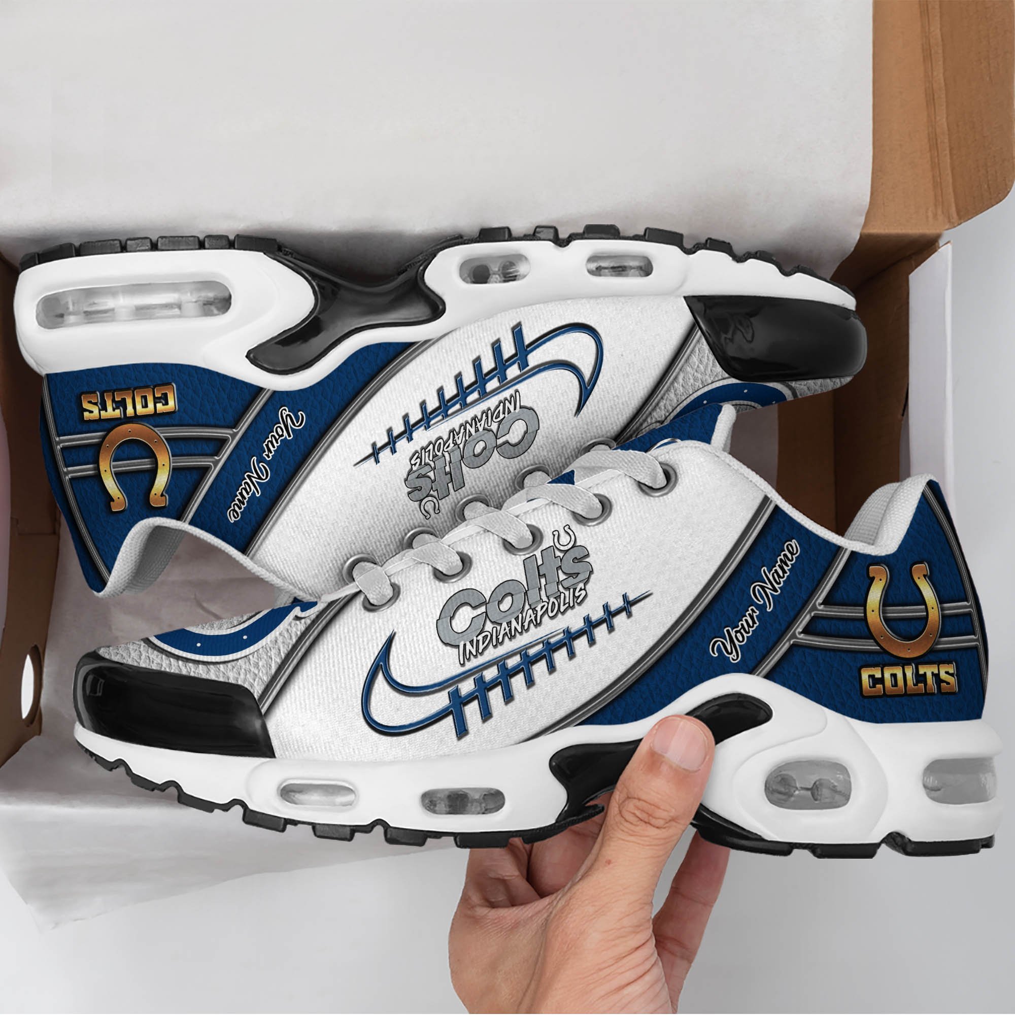 Indianapolis Colts Air Sneakers 1 Indianapolis Colts Air Sneakers