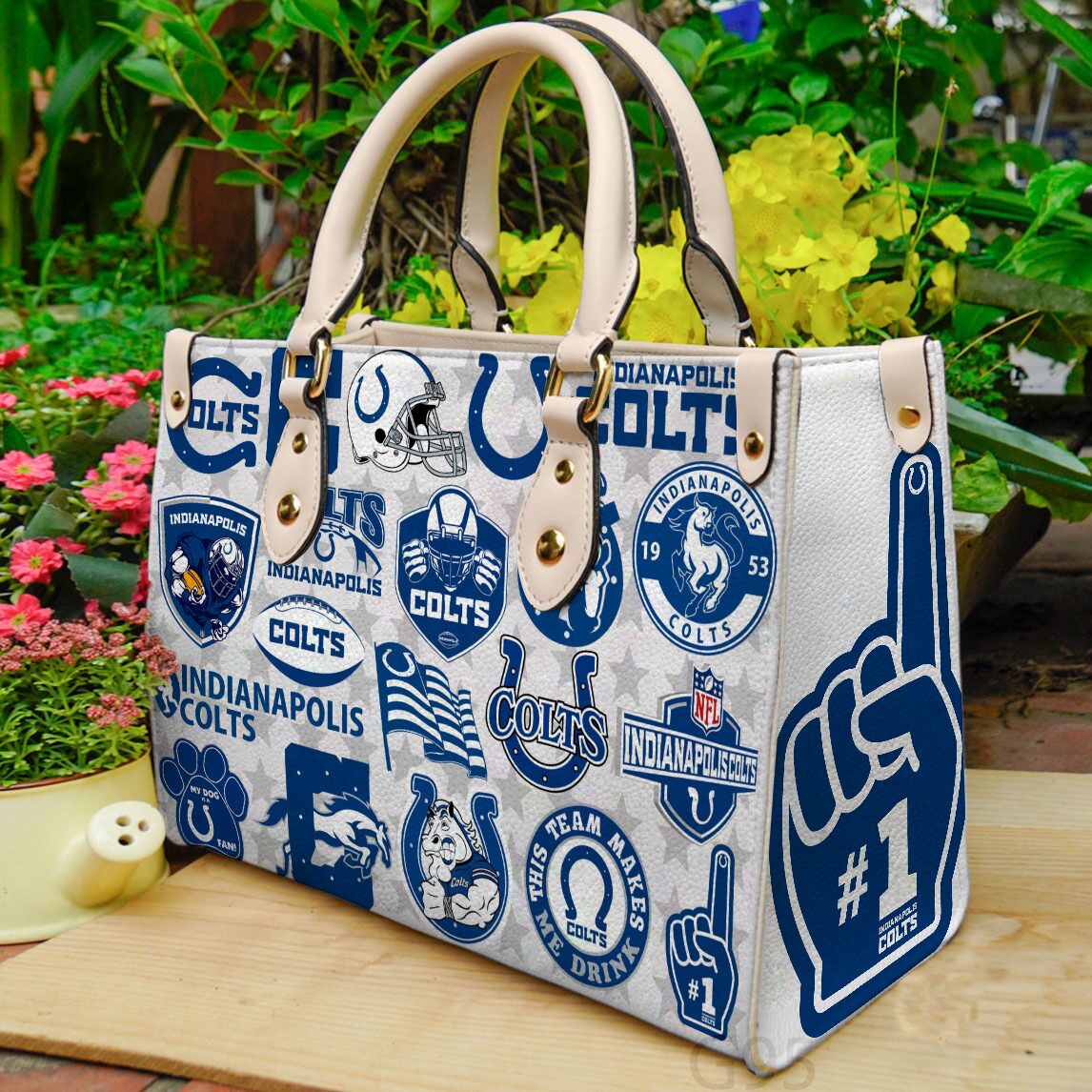 Indianapolis Colts Leather Handbag 1 Indianapolis Colts Leather Handbag