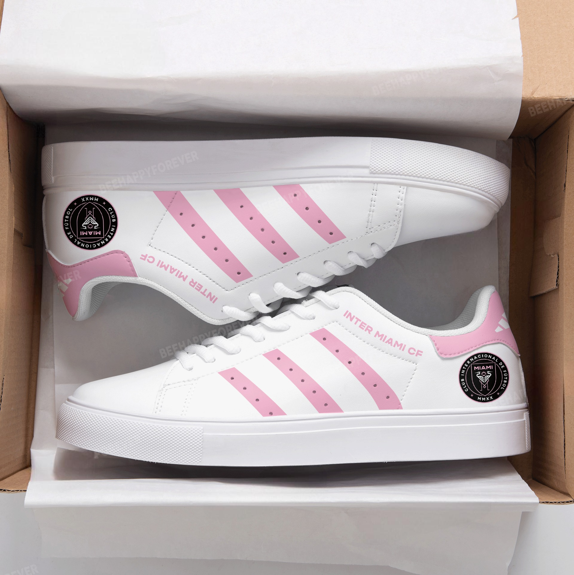 Inter Miami Home Stan Smith Shoes 1 Inter Miami Home Stan Smith Shoes