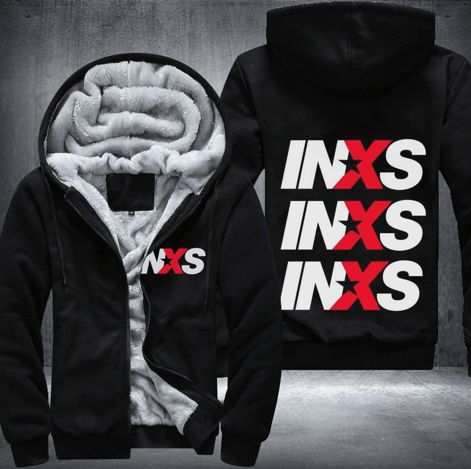 Inxs Band Fleece Jacket 1 Inxs Band Fleece Jacket