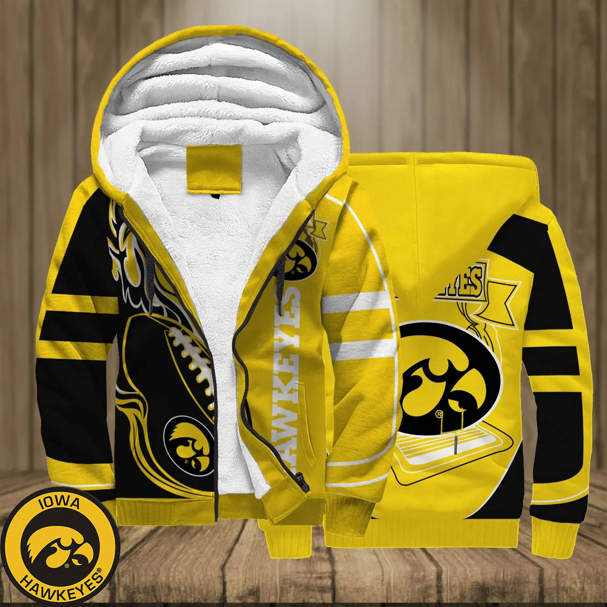 Iowa Hawkeyes Fleece Jacket 1 Iowa Hawkeyes Fleece Jacket