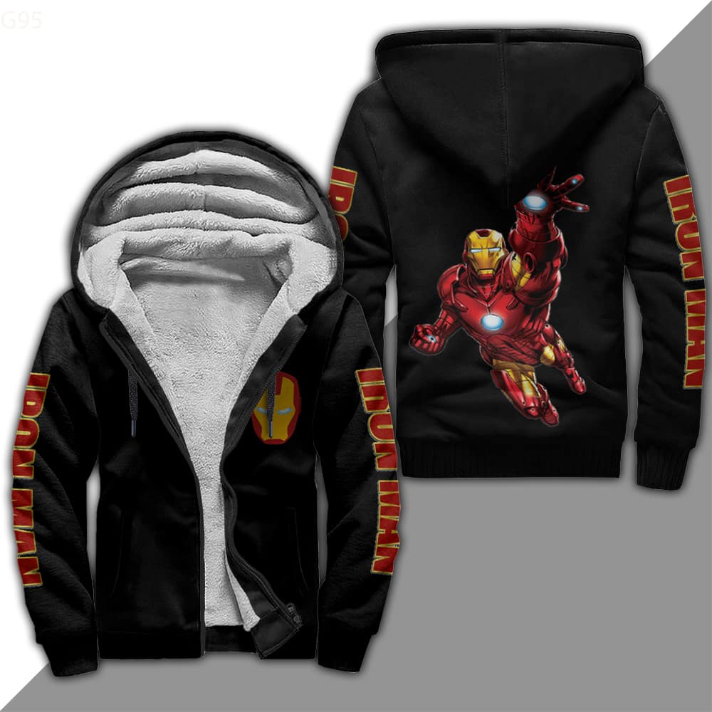Iron Man Marvel Fleece Jacket 1 Iron Man Marvel Fleece Jacket
