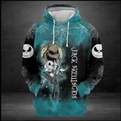 Jack Skellington Hoodie Zip Hoodie 3D