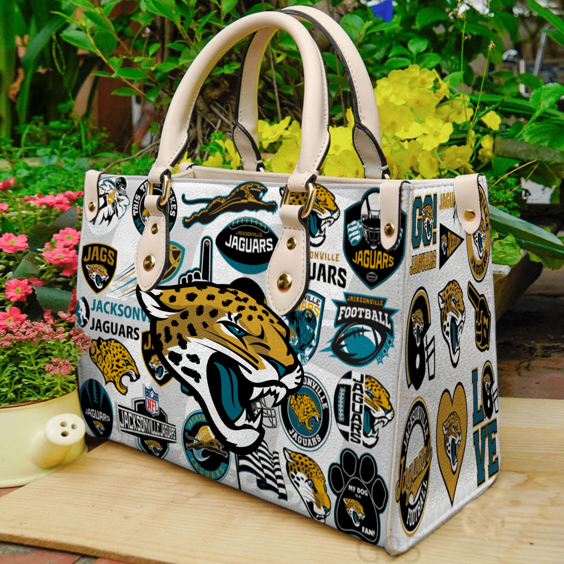 Jacksonville Jaguars I0 Leather Handbag 1 Jacksonville Jaguars I0 Leather Handbag