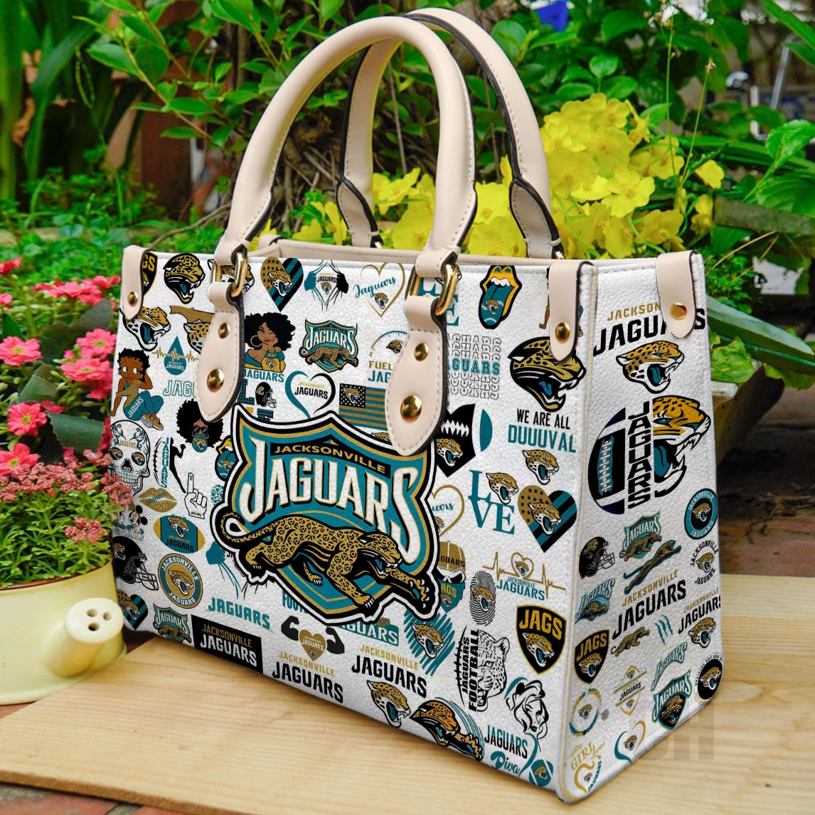 Jacksonville Jaguars Leather Handbag 1 Jacksonville Jaguars Leather Handbag