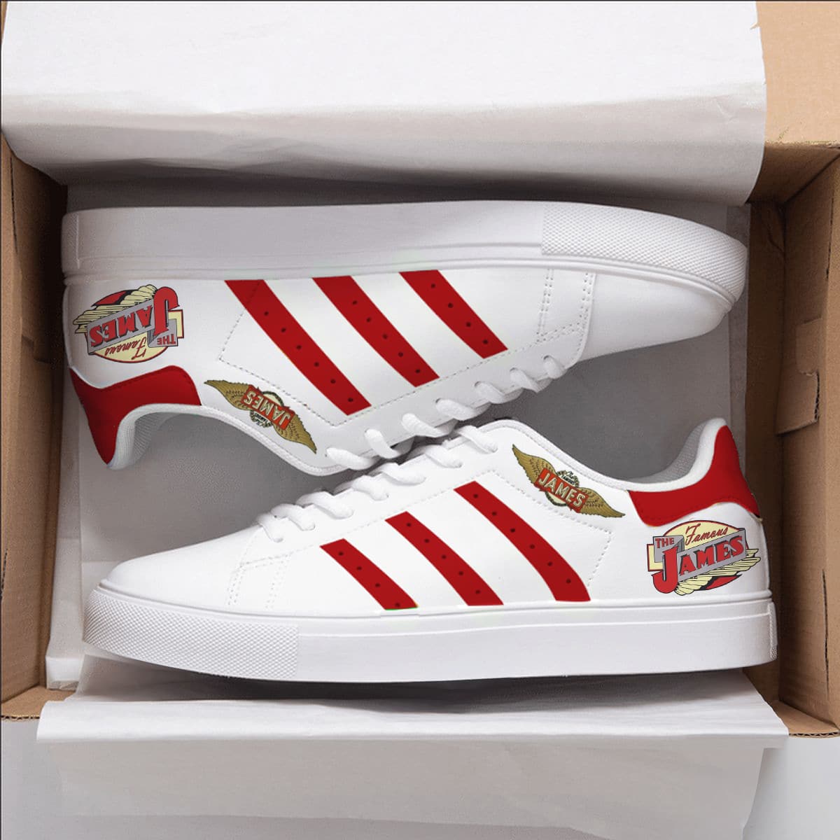 James Motorcycles Red Stan Smith Shoes 1 James Motorcycles Red Stan Smith Shoes