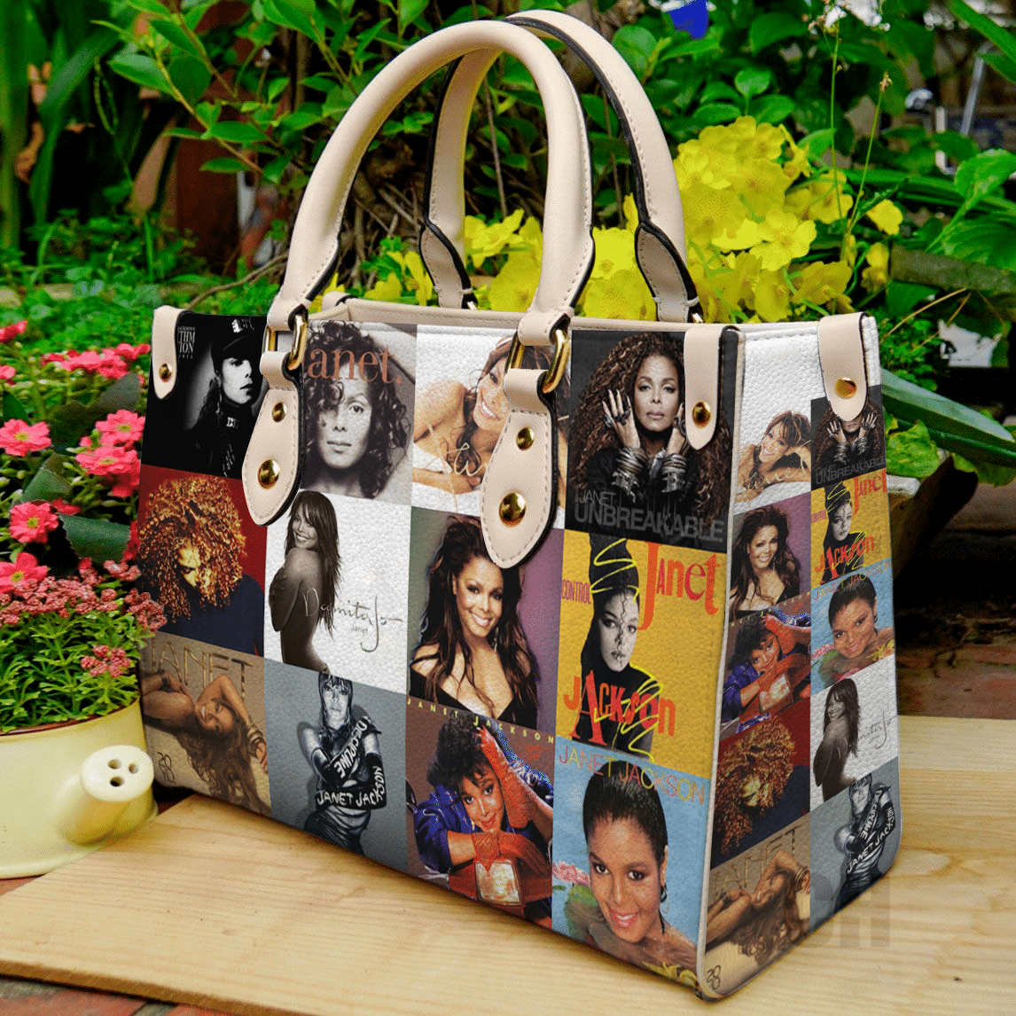 Janet Jackson Leather Handbag 1 Janet Jackson Leather Handbag