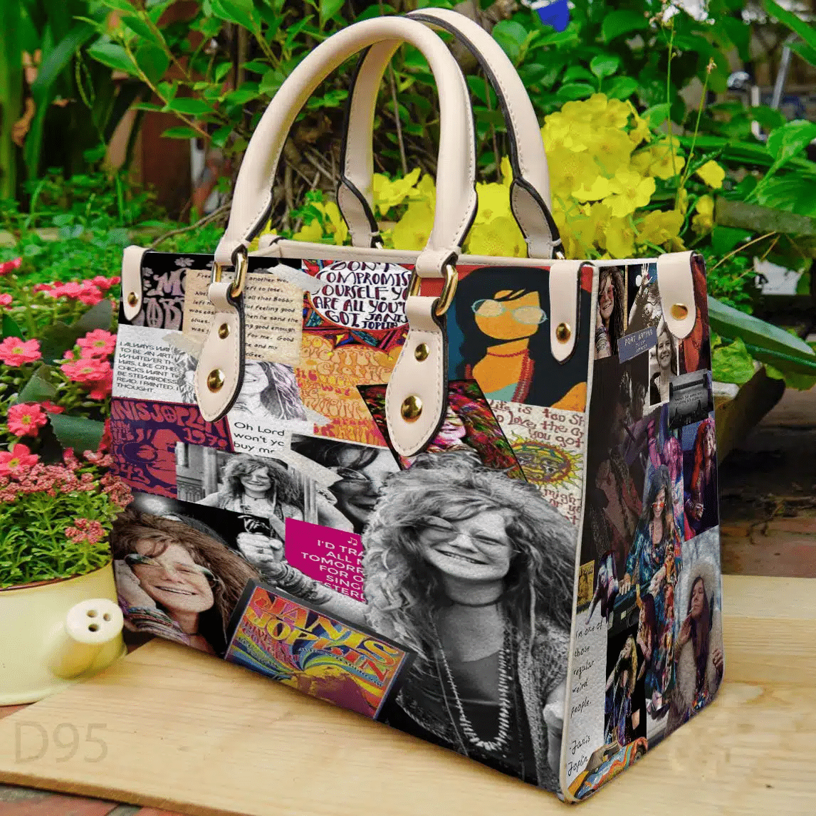 Janis Joplin 02 Leather Handbag 1 Janis Joplin 02 Leather Handbag