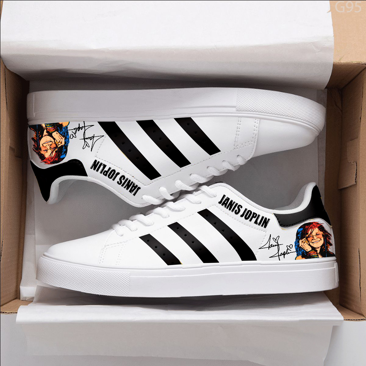 Janis Joplin Stan Smith Shoes 1 Janis Joplin Stan Smith Shoes
