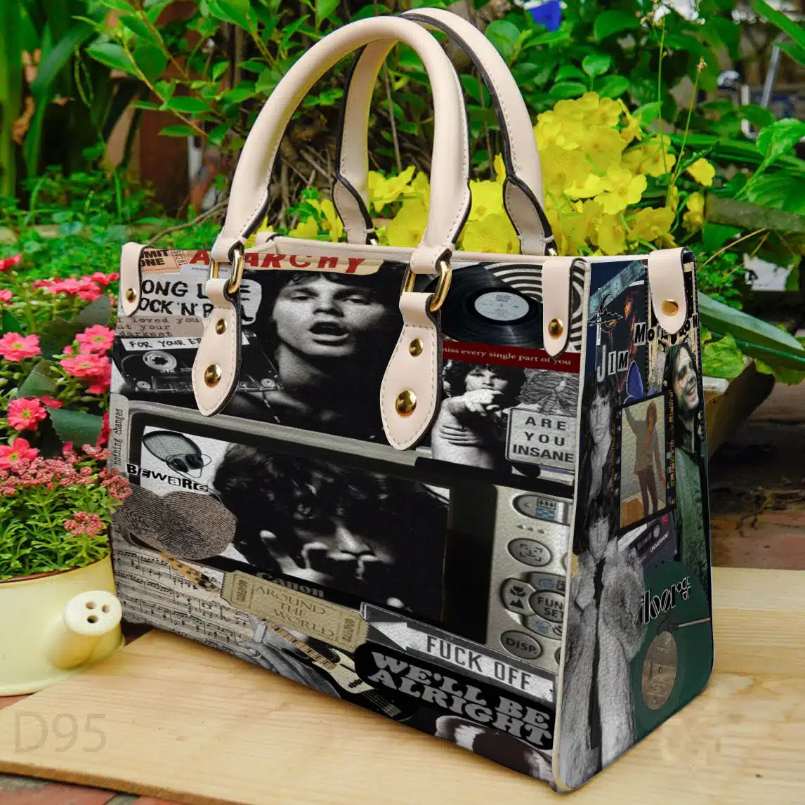 Jim Morrison Lover I00 Leather Handbag 1 Jim Morrison Lover I00 Leather Handbag
