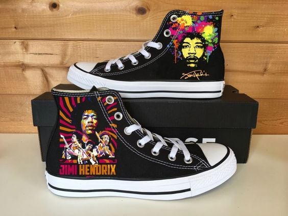 Jimi Hendrix High Top Shoes 1 Jimi Hendrix High Top Shoes