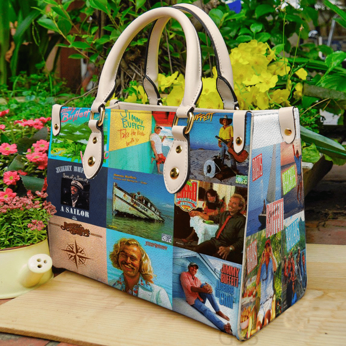 Jimmy Buffett 1G Leather Handbag 1 Jimmy Buffett 1G Leather Handbag