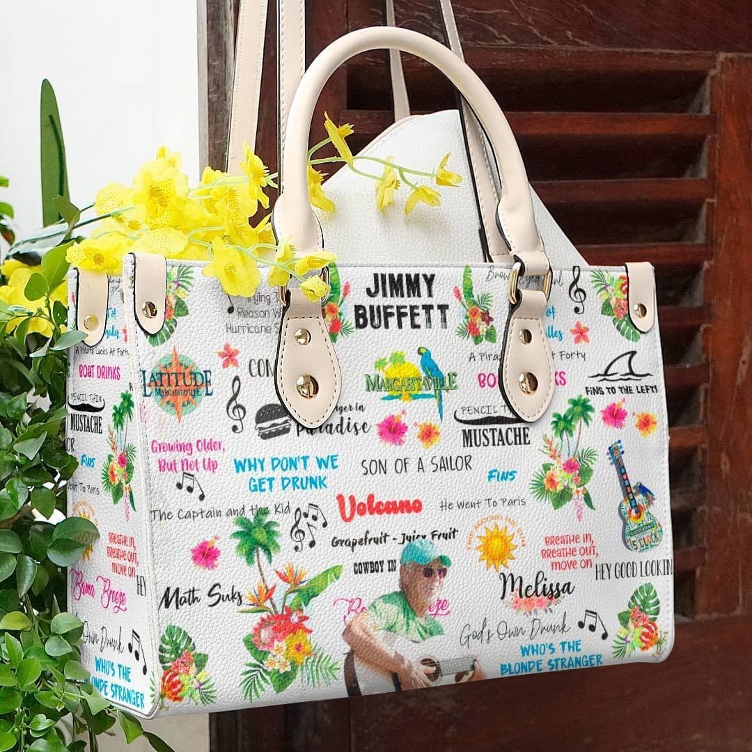 Jimmy Buffett Leather Handbag 1 Jimmy Buffett Leather Handbag