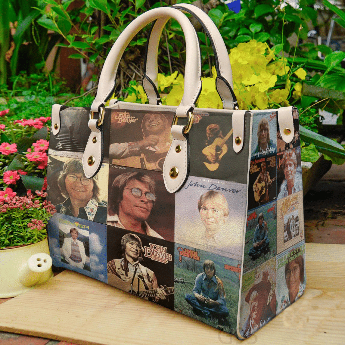 John Denver Leather Handbag 1 John Denver Leather Handbag
