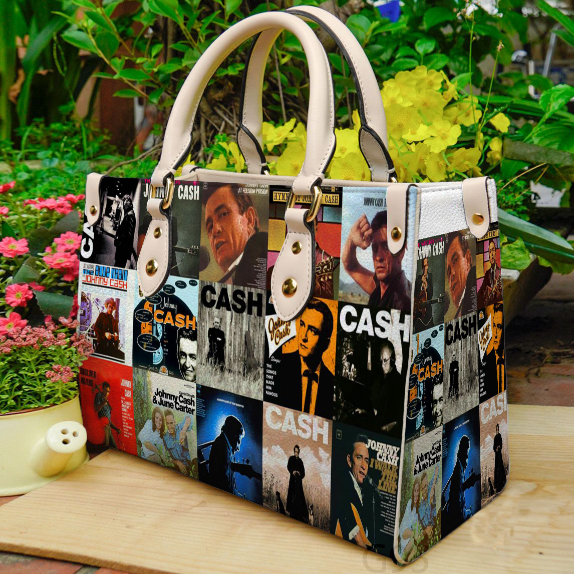 Johnny Cash A4 Leather Handbag 1 Johnny Cash A4 Leather Handbag
