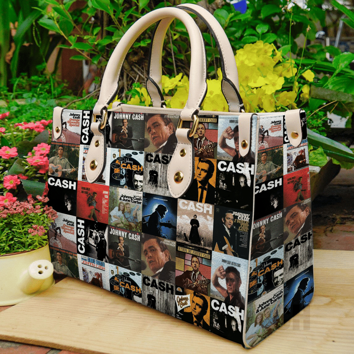 Johnny Cash Leather Handbag 1 Johnny Cash Leather Handbag