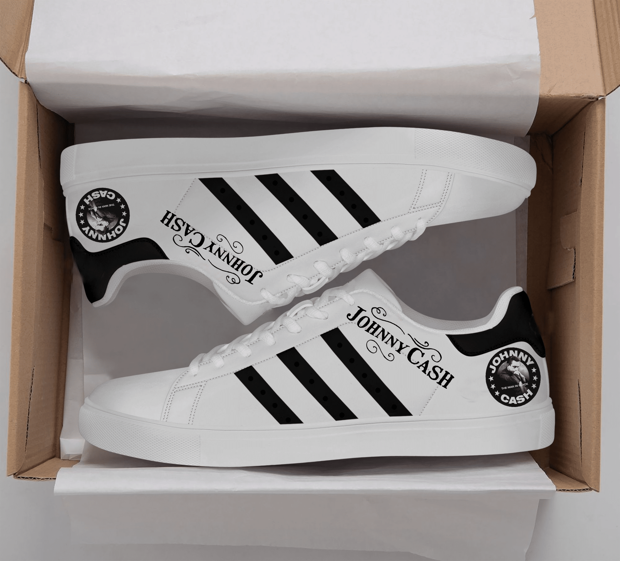 Johnny Cash Stan Smith Shoes 1 Johnny Cash Stan Smith Shoes