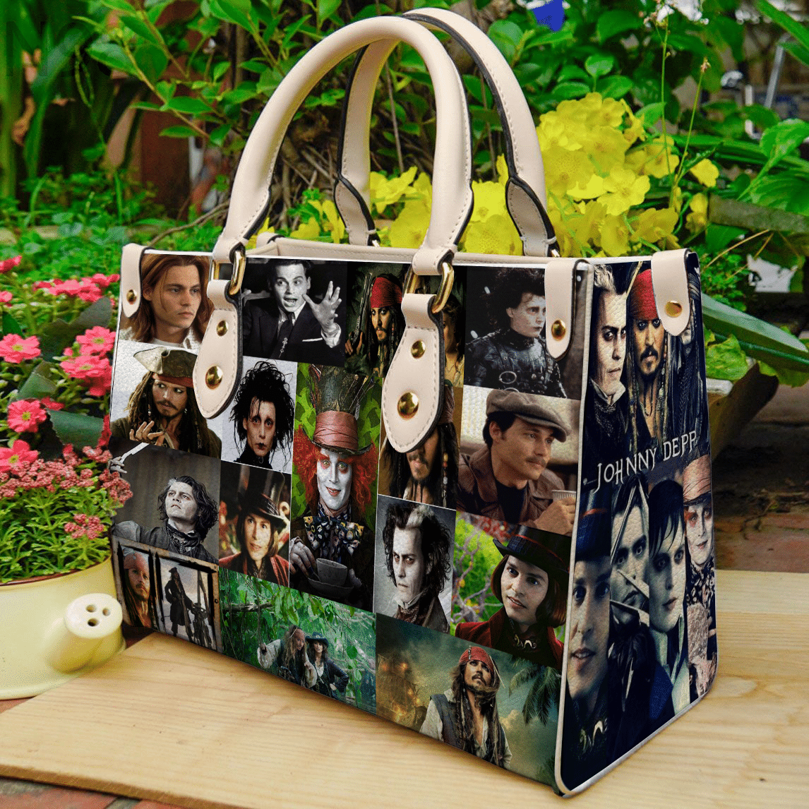 Johnny Depp 001 Lover Leather Handbag 1 Johnny Depp 001 Lover Leather Handbag
