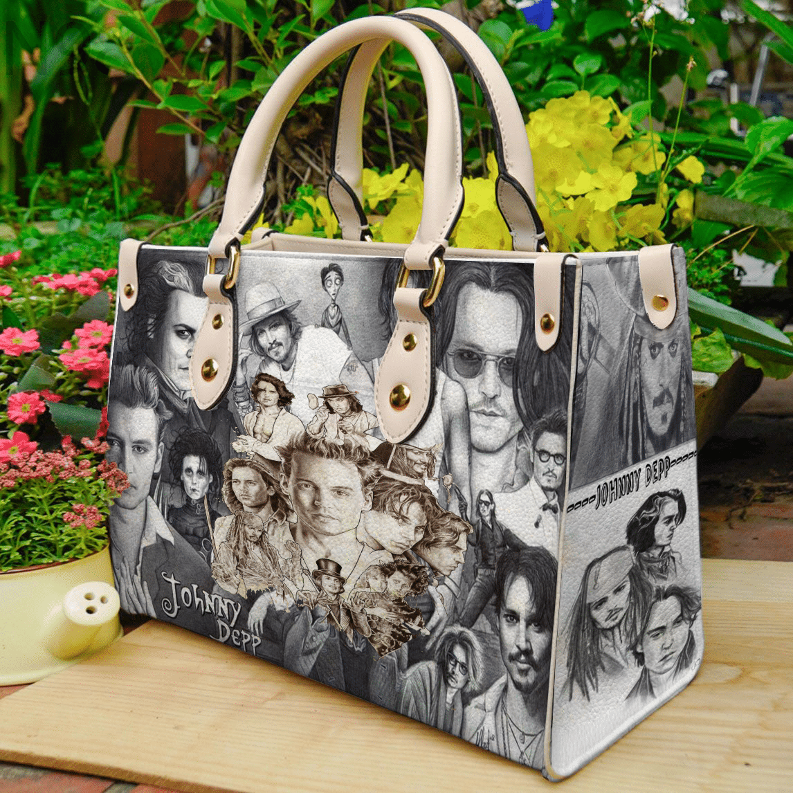 Johnny Depp Lover Leather Handbag 1 Johnny Depp Lover Leather Handbag