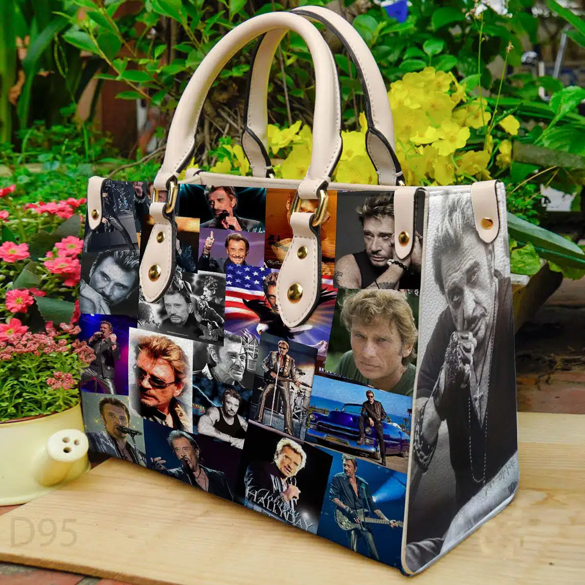 Johnny Hallyday Leather Handbag 1 Johnny Hallyday Leather Handbag