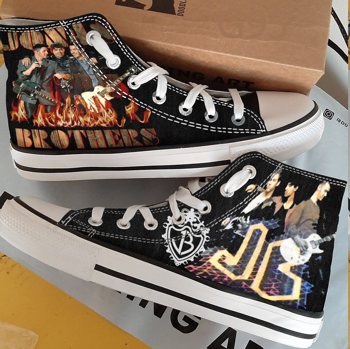 Jonas Brothers High Top Shoes 1 Jonas Brothers High Top Shoes