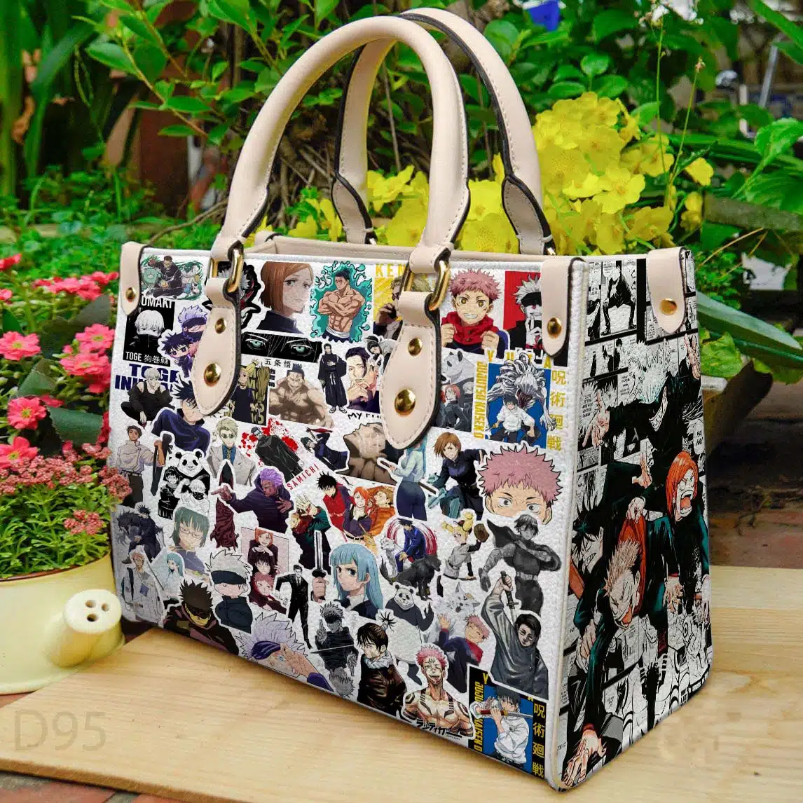 Jujutsu Kaisen Leather Handbag 1 Jujutsu Kaisen Leather Handbag