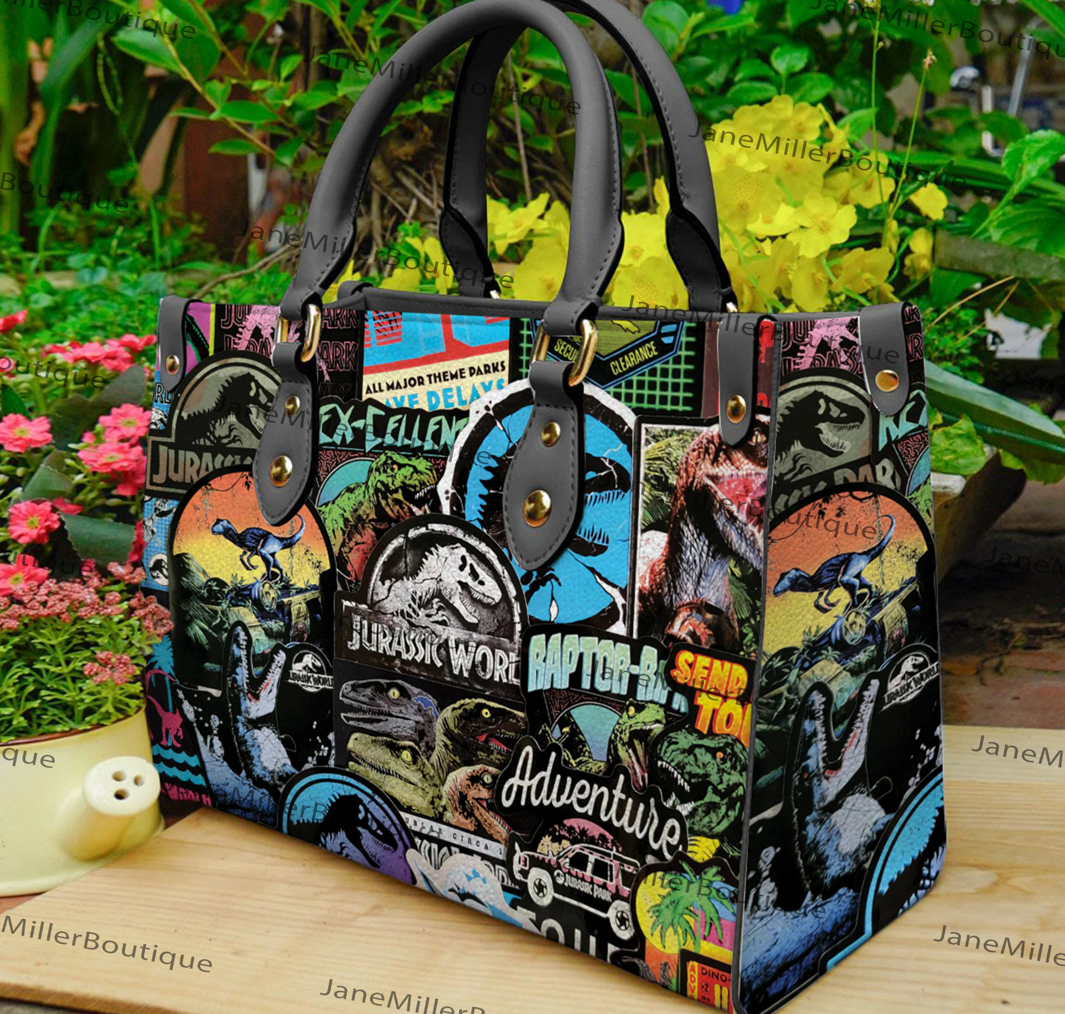 Jurassic Park Leather Handbag 1 Jurassic Park Leather Handbag
