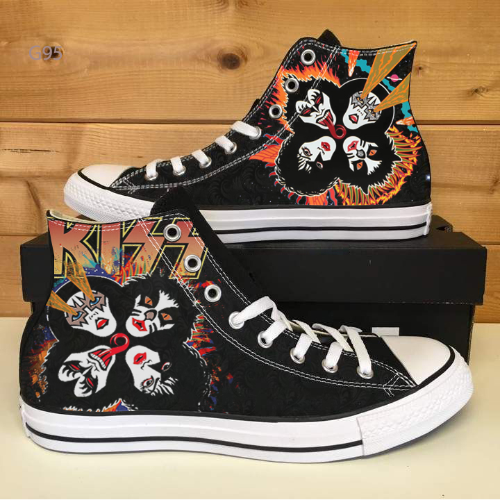 KISS Band A1 High Top Shoes 1 KISS Band A1 High Top Shoes