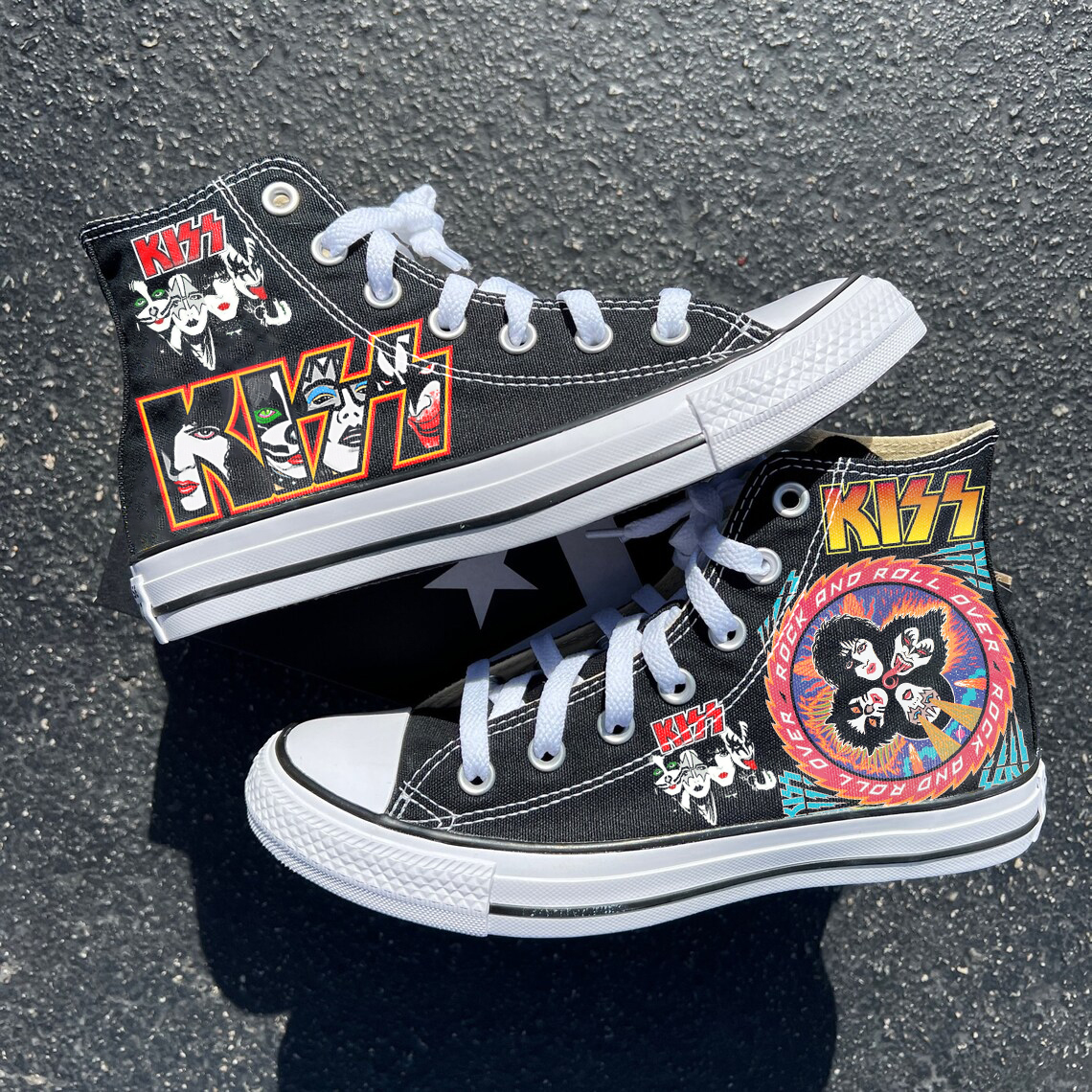 KISS Band A2 High Top Shoes 1 KISS Band A2 High Top Shoes