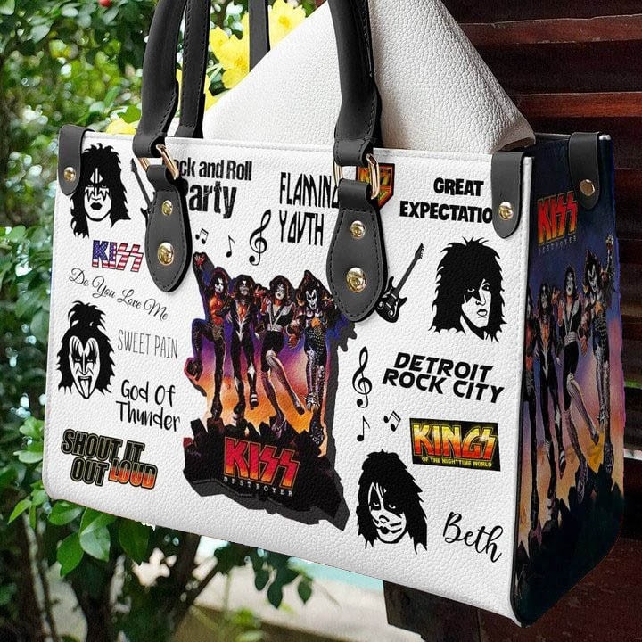 KISS Band Lover Leather Handbag 1 KISS Band Lover Leather Handbag