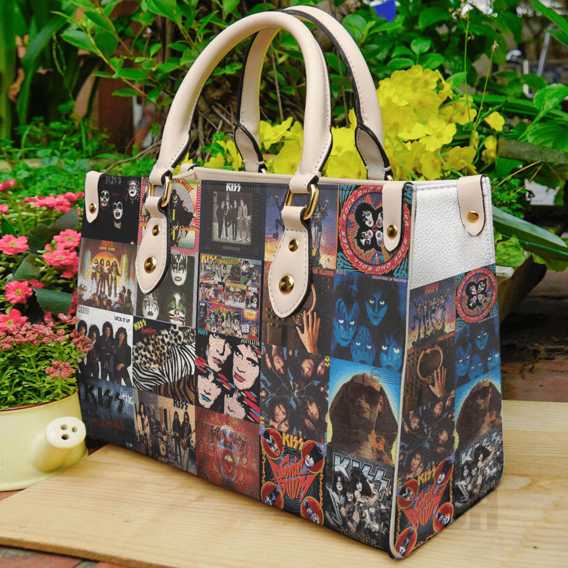 KISS Lover Leather Handbag 1 KISS Lover Leather Handbag