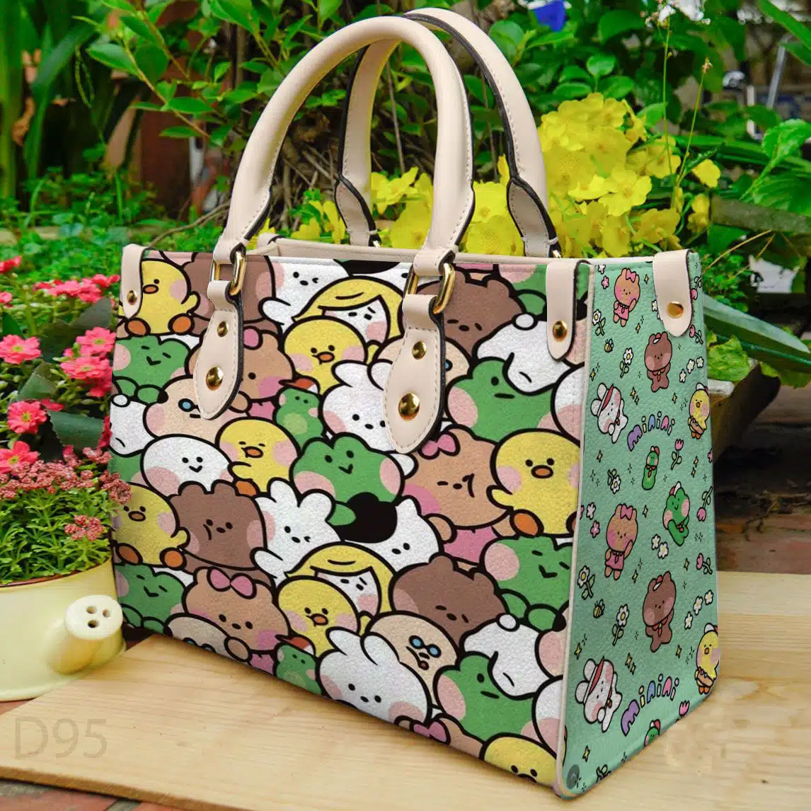 Kakao Friends Leather Handbag 1 Kakao Friends Leather Handbag