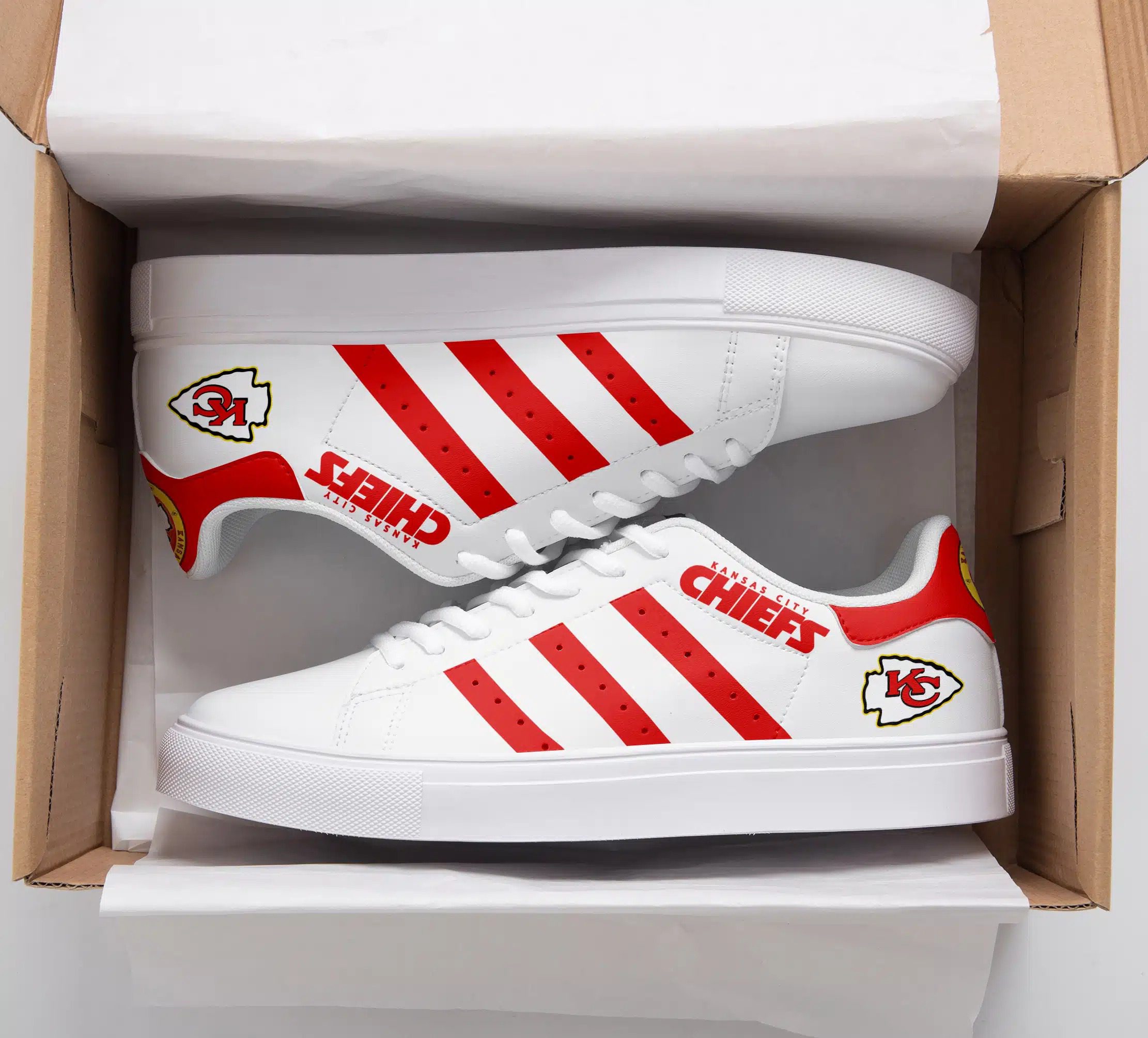 Kansas City Chiefs Stan Smith Shoes 1 Kansas City Chiefs Stan Smith Shoes