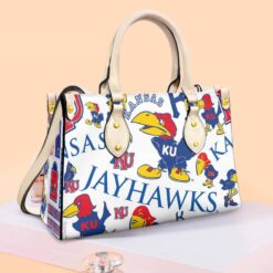 Kansas Jayhawks G01 Leather Handbag