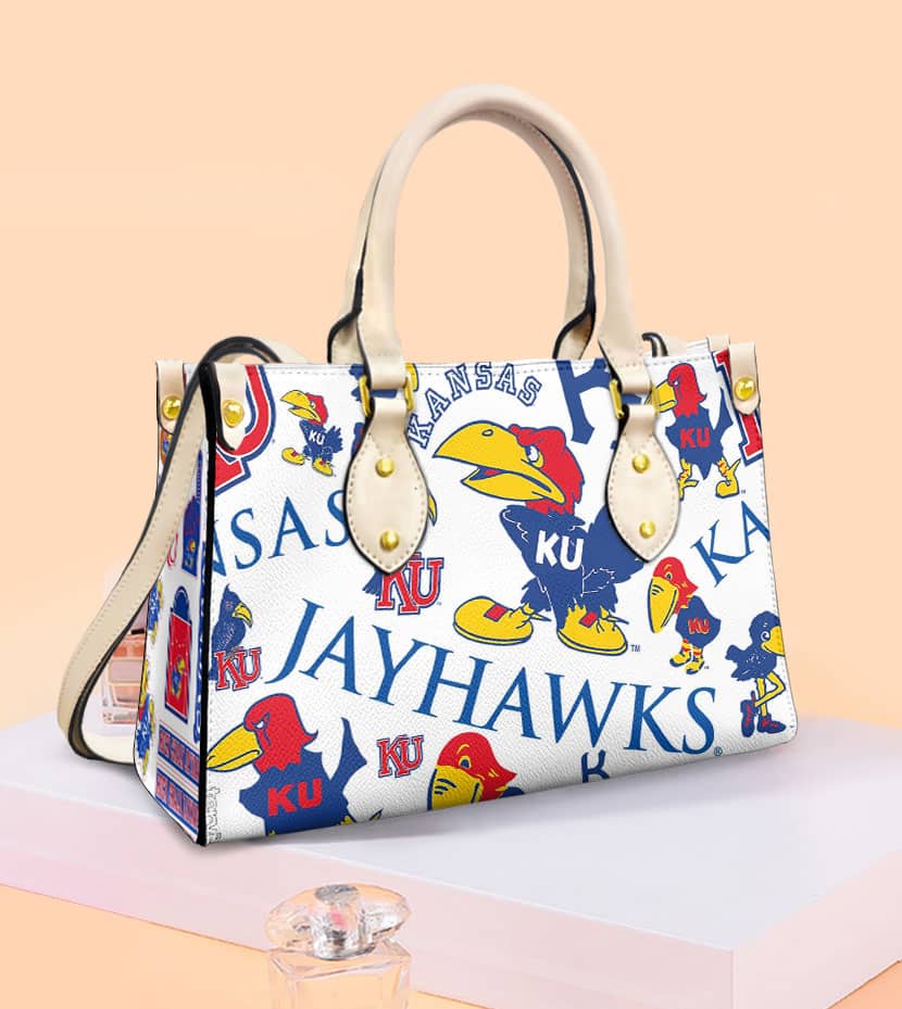 Kansas Jayhawks G01 Leather Handbag 1 Kansas Jayhawks G01 Leather Handbag