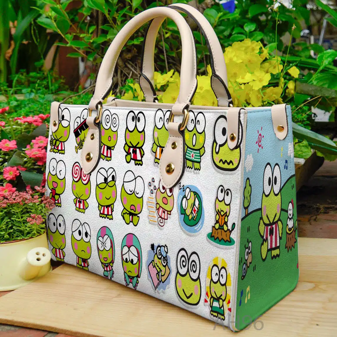 Keroppi Leather Handbag 1 Keroppi Leather Handbag